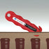San Jamar Klever Kutter Safety Box Cutter Knife KK401YL, Yellow