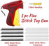 Tagging Gun Kit, Fine Stitch Tool Mini Stitch Gun, Tagging Gun for Clothes Sewing Quilting Hemming Quick Stitch Tag Gun with 2 Needle, 2000 White &2000 Black Micro Fasteners