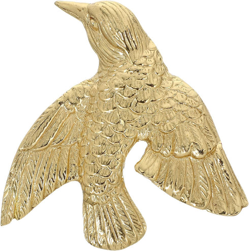 jojofuny Brass Bird Handle Right Side Small Drawer Pull Vintage Cabinet Knob