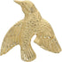 jojofuny Brass Bird Handle Right Side Small Drawer Pull Vintage Cabinet Knob