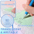 Jetec 900 Sheets Heart Transparent Sticky Notes, 18 Translucent Clear Memo Pad for Office School