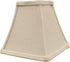 Upgradelights Square Bell 6 Inch Clip On Chandelier Lampshade 3x6x6 (Beige Linen)