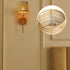 Eusamxon shade,Set 2 mini lamp shade Unique bell boho wicker lamp of rattan clip-on lamp shades for Wall sconce