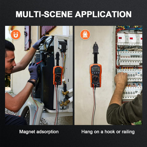 Magnetic Multimeter Hanger Strap for Klein Tool Meters MM400, MM300, CL600, CL700, CL800, CL900