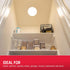 300 Closets, 58823-T1 Energizer LED Ceiling Light Fixture, Battery Operated, Wireless Wall Switch Remote, Lumens