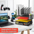 Marbrasse Desk Organizer with Drawer, 4-Tier Mesh File Organizer with 5 Vertical Holders and 2 Pen Holders