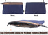 4PCS, 12" WELKINLAND Heavy-Duty Canvas Tool Pouch - Waxed Canvas Zipper Tool Pouch