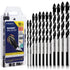 12-PCS Masonry Drill Bit Set, Professional Carbide Drill Bits for Glass, Tile, Brick, Cement, Wood