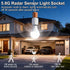 E26/E27 Bulbs, Motion Sensor Light Socket, Auto On/Off Smart Light Socket Adapter for Screw-in Motion-Activated Lamp