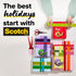 6 3/4 1000 Scotch Gift Wrap Tape with Desktop Dispenser, Rolls of in x in Each, Includes Desktop Tape Dispenser