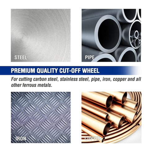 WORKPRO 10-Pack Cut-Off Wheels, 4-1/2 x 7/8-inch Metal & Stainless Steel Cutting Wheel for Angle Grinder