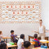 Boho Rainbow Welcome Bulletin Board Decoration Set for School Classroom, Party, Home Wall