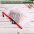 YOKIVE 12 Pack Mesh Zipper Bags, A4 Waterproof Mesh File Pockets for Office Supply (Pink)
