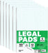Graph Paper Pad - 4 x 4 Inch Quad Ruled Graph Paper Notebook, 50 Sheets Per Pad (6 Pack), 8.5 x 11