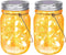 SteadyDoggie Solar Mason Jar Lights - Set of 2 Magical Patio Lights