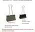 Binder Clips Medium Metal Clamp, 1.25 inch / 32 mm (Black, 12-PCS)