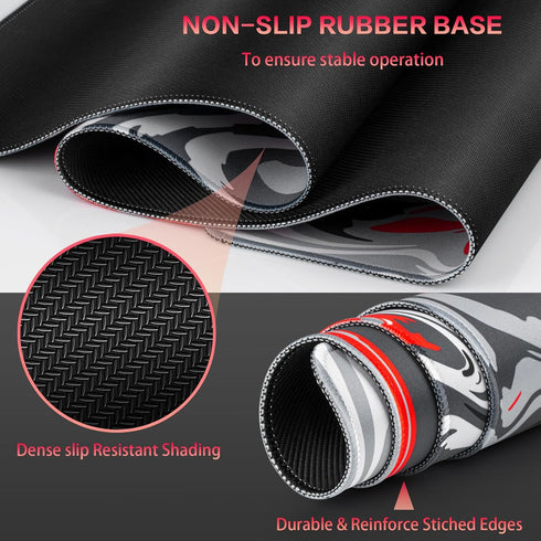 Gaming Mouse Pad, Canjoy Fluid Pattern, 31.5x15.10inch Large Extended Computer Mouse Mat for Gaming