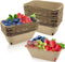 Rainmae 30 Pack Natural Pulp Fiber Large Berry Basket for Picking Fruit,