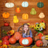Lucleag 45 PCS Pumpkin Cutouts - Bulletin Board Decoration for Thanksgiving Fall Autumn School Classroom