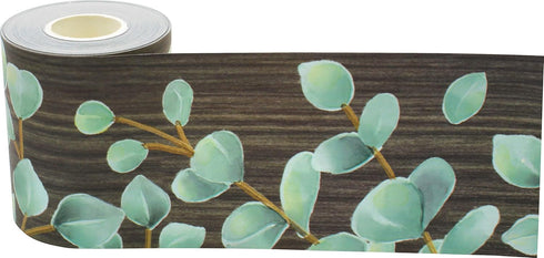 Teacher Created Resources Eucalyptus Straight Rolled Border Trim - 50ft for Bulletin Boards and Decor