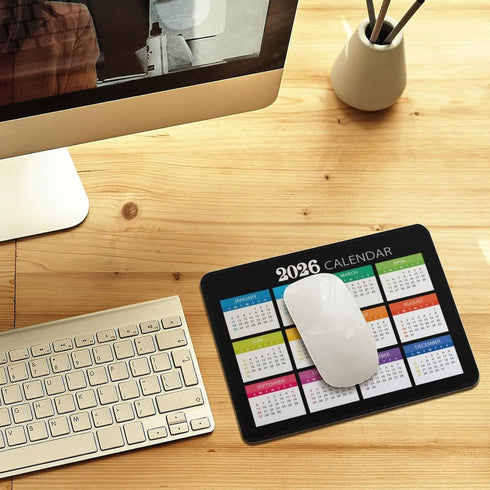 Akcdone 2026 (9.45x7.87 Mouse Pad Calendar Stitched Edge,Computer Mouse Pads Calendars Non-Slip Rubber Desk Mat