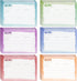 Juvale Double-Sided Recipe Cards, Watercolor Design, 60-Pack for Cooking Organization