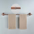 15.5 27.5 Inch Red Copper Towel Bar, Adjustable to Bath Towel Rack for Bathroom Towel Holder, Wall Mounted Black