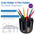 Coin Counter Coin Sorter, Pen Holder + Coin Holder as Desk Organizer, Piggy Bank for Adults & Kids - 500pcs Store