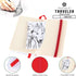 Pentalic 3 x 4 Pocket Sketchbook Traveler Journal, 160 Pages, Red Color