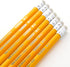 BAZIC #2 HB Pencils, Latex Free Eraser, Premium Wood Yellow Unsharpened Pencils for School and Office (12/Pack, 2-Packs)