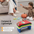 XEJMEOO 6 Pcs Kids Lap Desk Tray, Plastic Kids Trays for Eating with Side Pockets Portable Stackable Lap Bed Table
