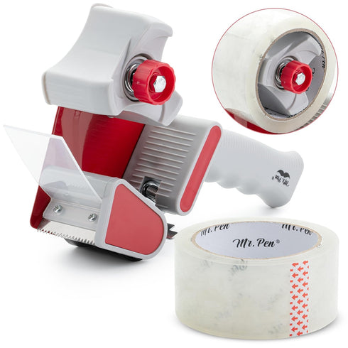 Mr. Pen Packing Tape Dispenser Gun 2-Inch, 4 Pack with Heavy Duty Clear Packing Tape