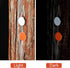 200 Pack White and Orange Reflective Tacks, Trail Marking Tacks, Glow Tacks for Hunting, Hiking, Camping
