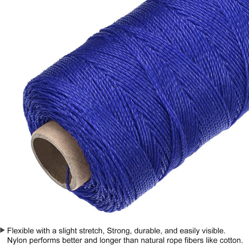 MECCANIXITY Twisted Mason Line Nylon Twine String Cord Blue 100M/109 Yard 1MM Dia for Gardening, Crafting, DIY