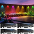 Solar Fence Lights Outdoor, 4 Pack Color Changing Fence Lights Solar Powered