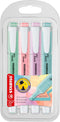 STABILO Highlighter swing cool Pastel - Assorted colors - Wallet of 4