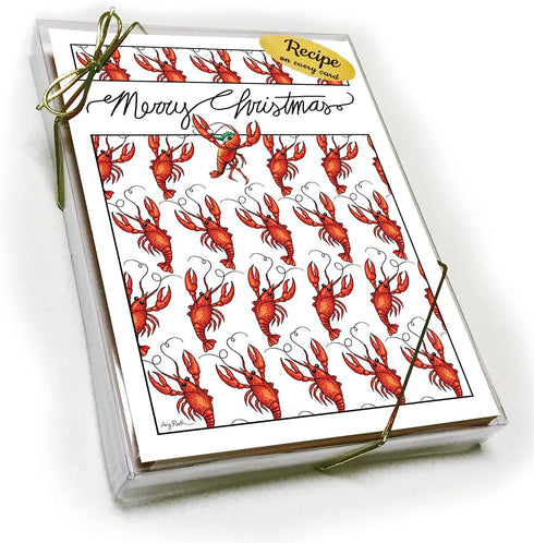 Louisiana Christmas Card with Recipe for Crawfish Revolution