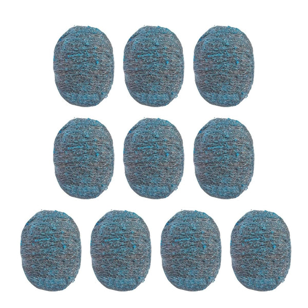 Luyismer Pack of 10 Sturdy Metal Steel Wool for Cookware Outdoor Cooking Items