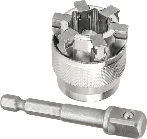 YAKAMOZ Adjustable Universal Socket Wrench Grip Adapter 10-19mm for Hex Head Nuts and Bolts Driver Tool