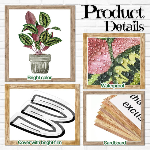 Set Set Qilery Bookshelf Bulletin Board Plant Motivational Classroom Decor Reading Library Bulletin Board Inspirational