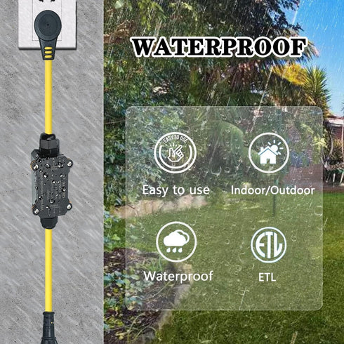 Plug,AC110V Switch,AC110V/120V/250V/20A Outlet,164FT Outdoor Wireless Remote Control Outlet Waterproof Remote Control