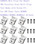 N268241 Belt Clips For Dewalt 304 Stainless Steel Drill Clips Tool Hooks with Screws Fit for 20V Power Tools DCD980 DCD980L2 DCD985 DCD985L2 (9 Pack)