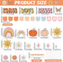 Groovy Fall Pumpkin Bulletin Board Set, Autumn Thanksgiving Decorations, Peace Love Paper Cutouts for Classroom Decor