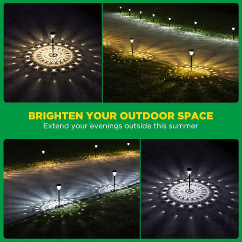 Waterproof-10 Pack, 12 URAGO Super Bright Solar Lights Outdoor Dusk to Dawn Up to Hrs Solar Powered Outdoor Pathway