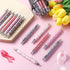 Yeaqee 48 Pcs Christmas Retractable Ballpoint Pens, Santa Claus Snowman Printing 1.0 mm Black Gel Ink for Kids Xmas