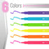 Mr. Pen Aesthetic Highlighters, 6pcs, Vibrant Colors, No Bleed Cute Highlighters for Bible Pages