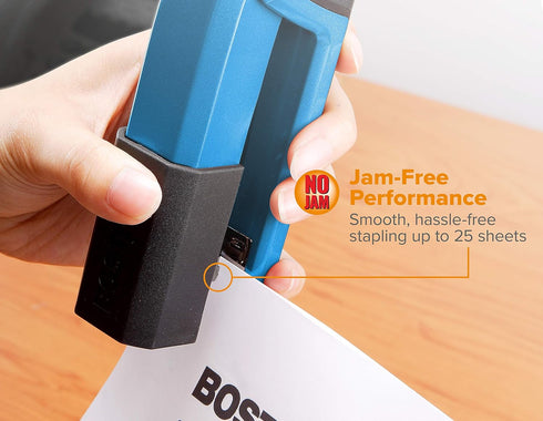 Bostitch Office Epic Metal 3 In 1 Stapler, 25 Sheet Capacity, Includes 210 Staples in Storage Compartment
