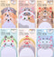 JIANTA 6 Pack Cute Sticky Notes, New Cartoon Animal Pattern Sticky Notes