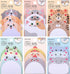 JIANTA 6 Pack Cute Sticky Notes, New Cartoon Animal Pattern Sticky Notes