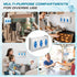 1 10" 16" 3 3/4" Blulu Pcs Stainless Steel Triple Glove Box Holder Triple Glove Dispenser Wall Mount for Organize